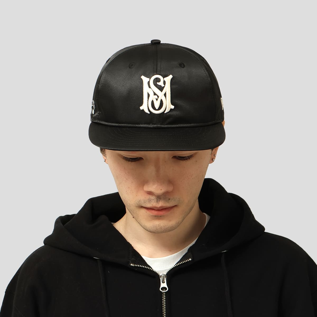 NEW ERA x MFC STORE ORIGINAL RETRO CROWN 9FIFTY SATIN MS LOGO CAP