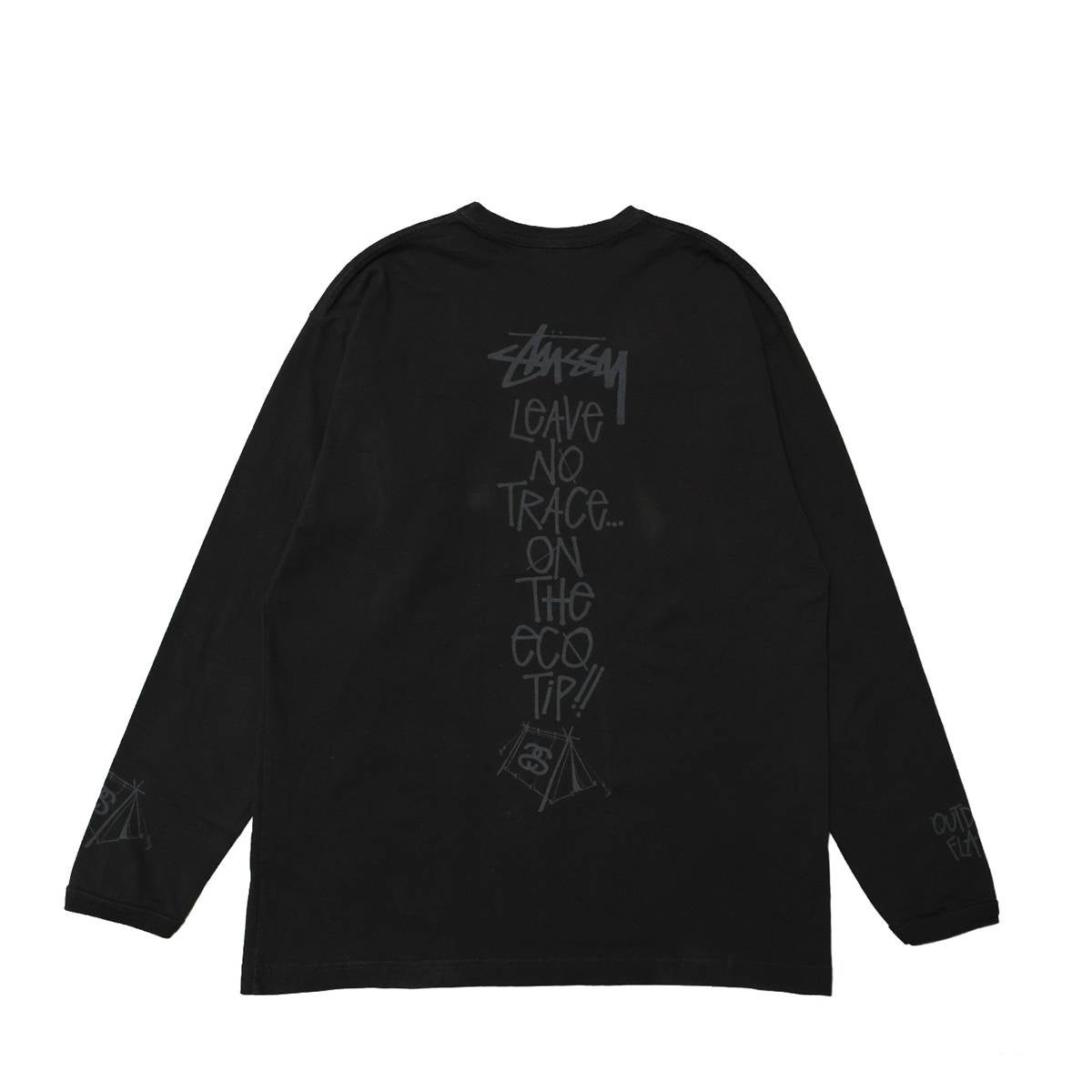 Stussy Black&Red-Tag Outdoor Flavor L/S SHIRTS BLACK | MFC STORE