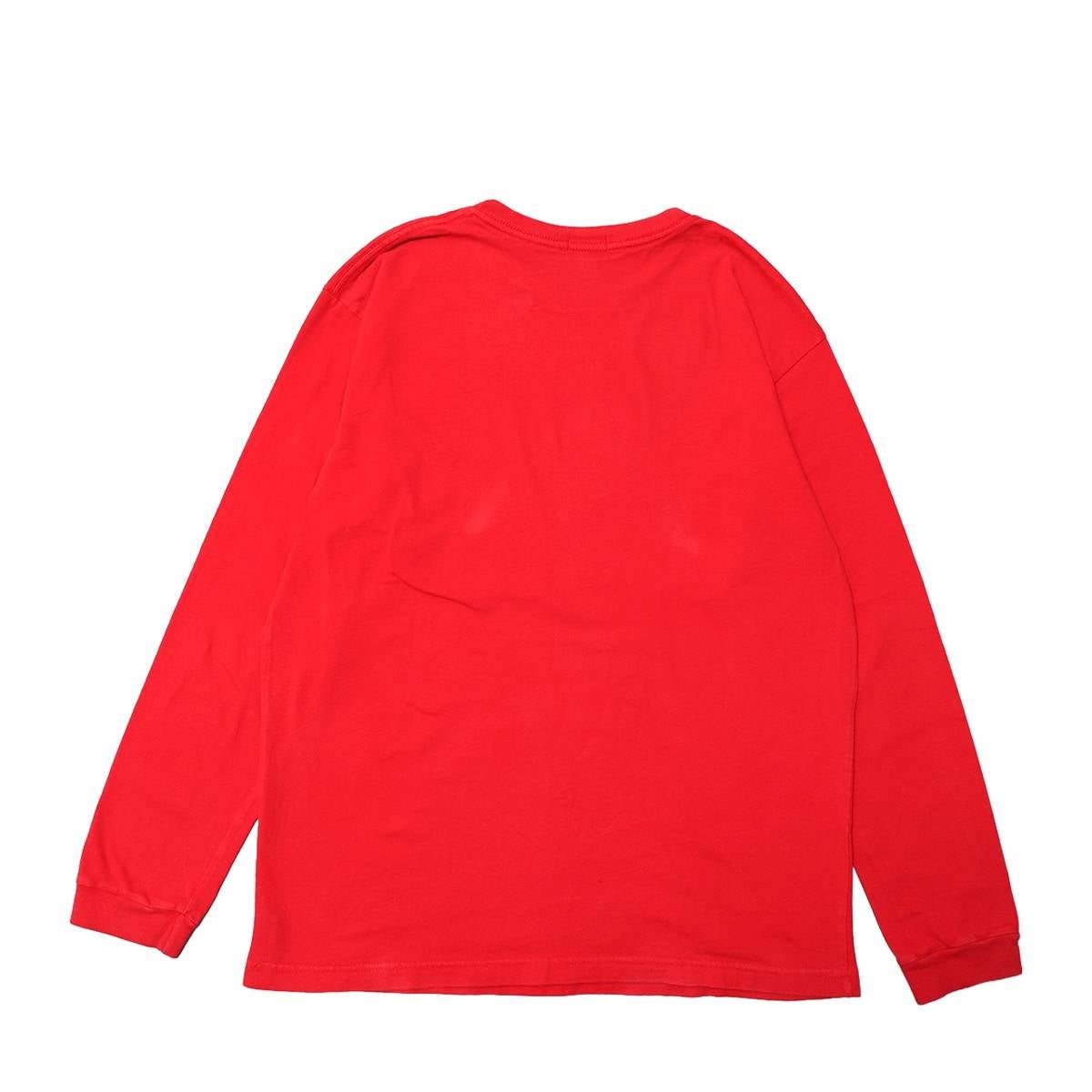 Stussy 90s Navy-Tag Made in USA Arch-Logo L/S SHIRTS RED | MFC