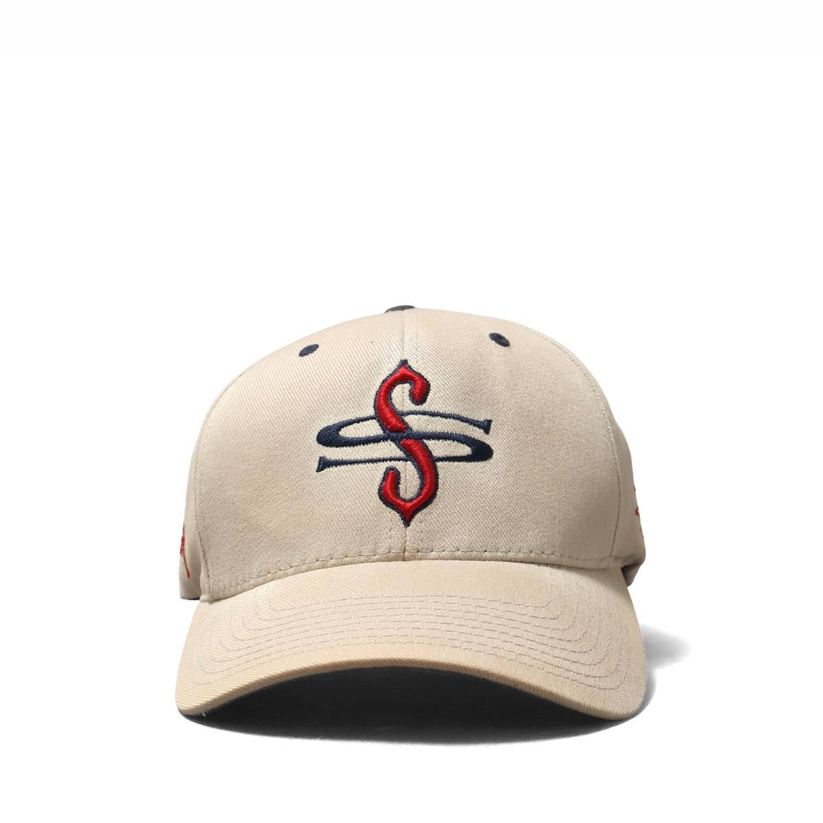 STUSSY キャップ ベージュ ネイビー 刺繍ロゴ Stussy 90s Navy-Tag SS-Logo CAP BEIGE / STS2251 | MFC STORE