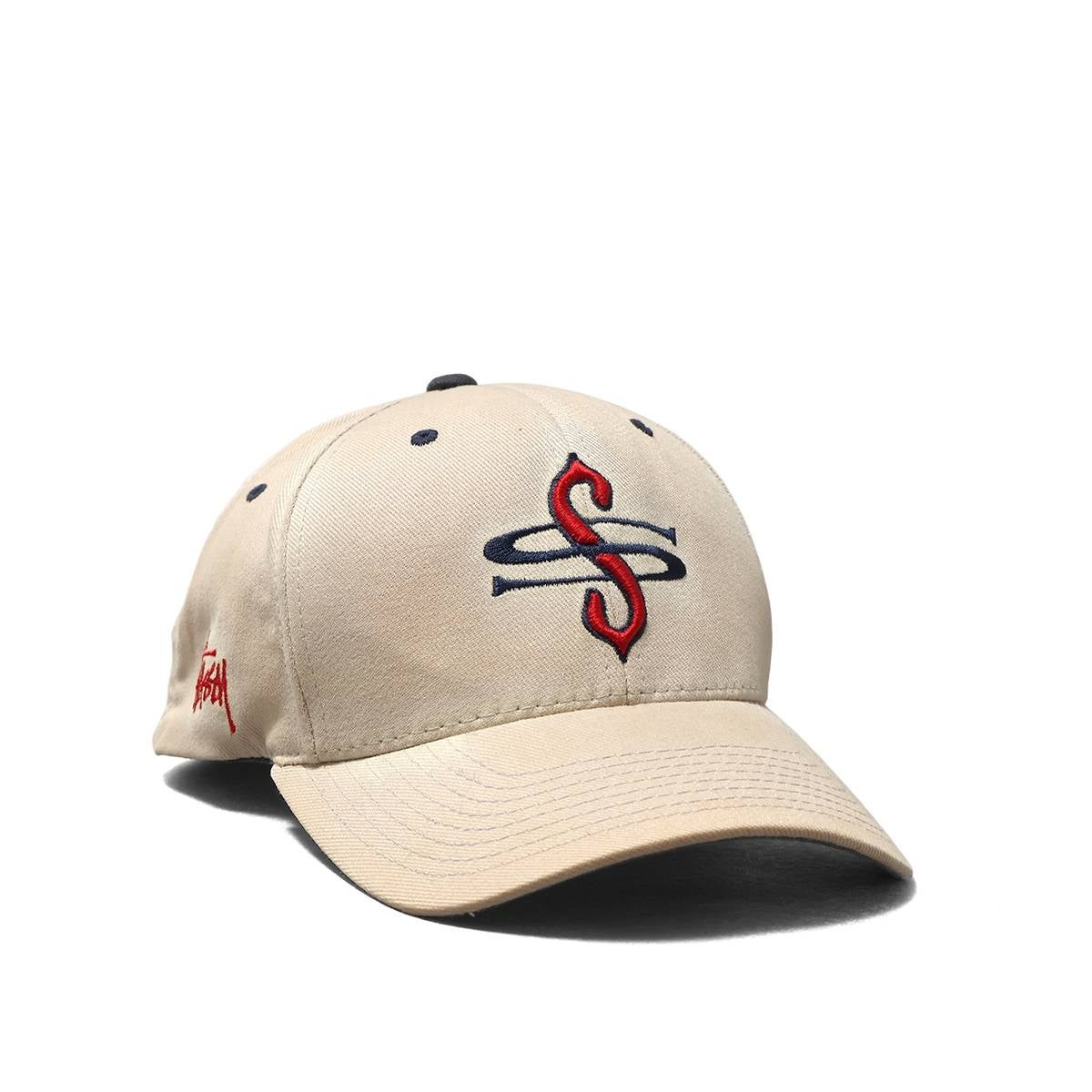 Stussy 90s Navy-Tag SS-Logo CAP BEIGE / STS2251 | MFC STORE