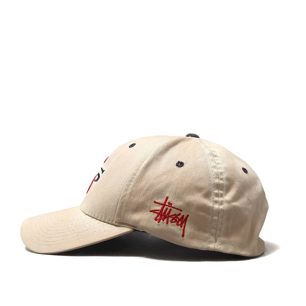 Stussy 90s Navy-Tag SS-Logo CAP BEIGE / STS2251 | MFC STORE