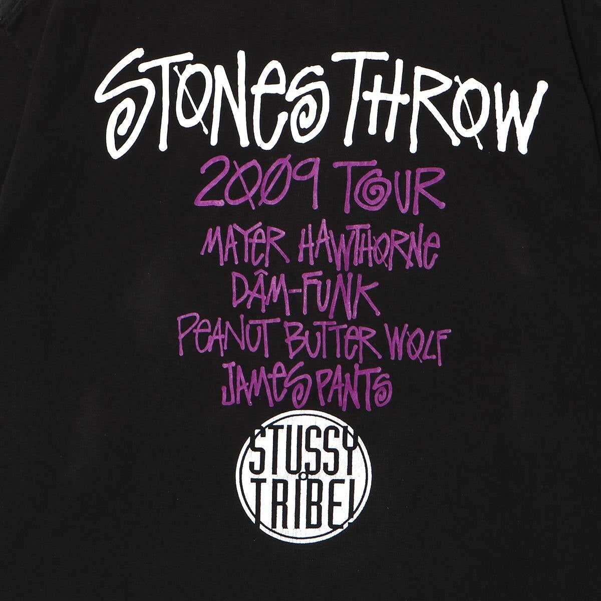 Black&Red-Tag Stones Throw Tour 2009 SS-Link TEE BLACK / STS2255