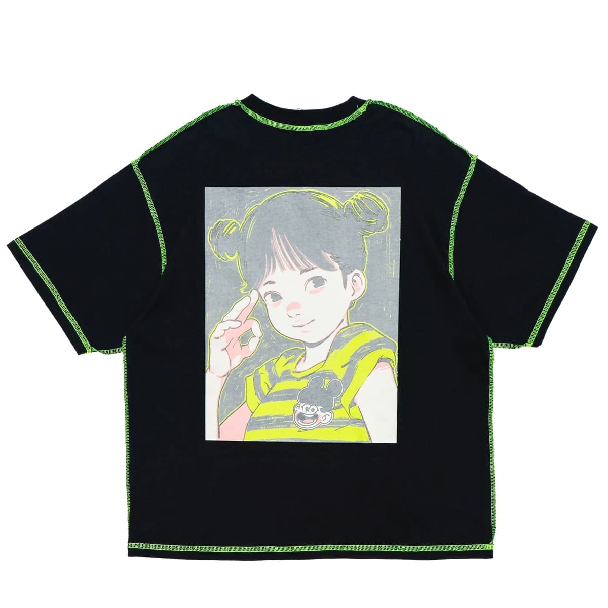 お問い合わせ商品】over print POP ART Tee Ver:23 GLOW IN THE DARK