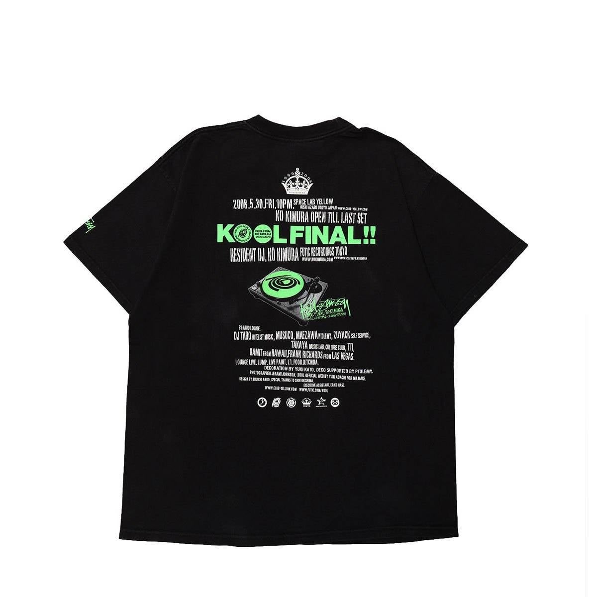 Stussy Black&Red-Tag KO KIMURA KOOL FINAL 2008 TEE BLACK / STS2301
