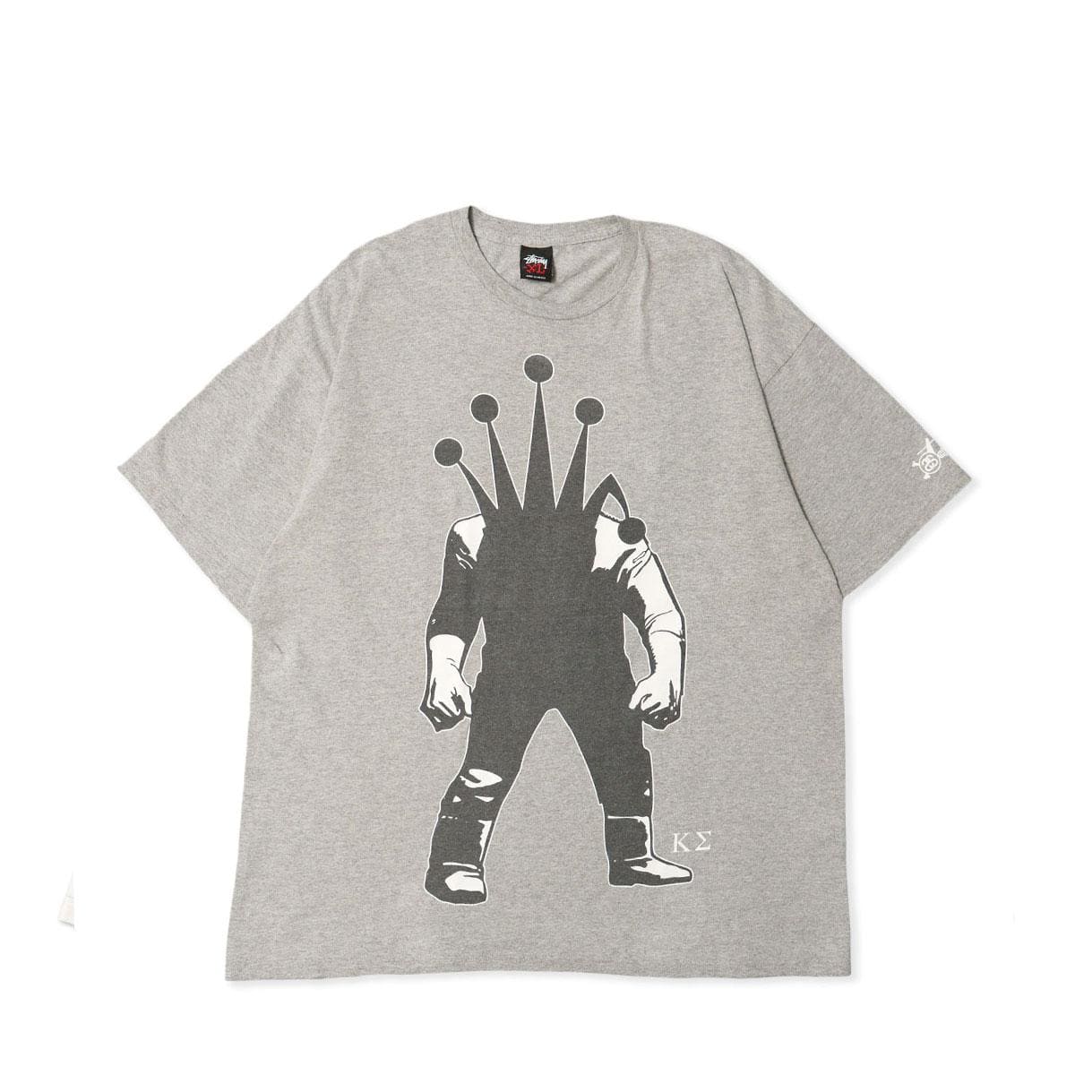 Stussy Black＆Red-Tag Kostas Seremetis Crown-Man S/S TEE GRAY