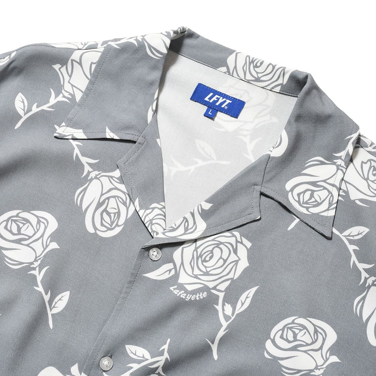 ローズプリント グレースショートトップス【S】新品、未開封 LFYT ROSE OPEN COLLAR SHIRT【26SS】 | MFC STORE OFFICIAL ONLINESTORE