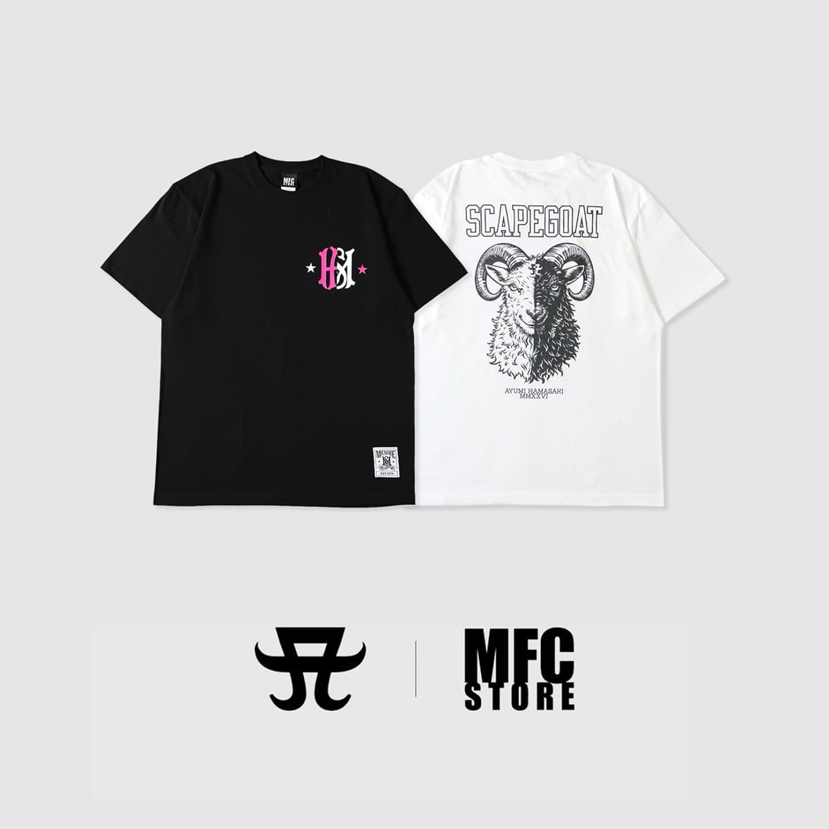 浜崎あゆみ SCAPEGOAT Tシャツ　MFCコラボLサイズ ayumi hamasaki × MFC STORE SCAPEGOAT S/S TEE | MFC STORE OFFICIAL