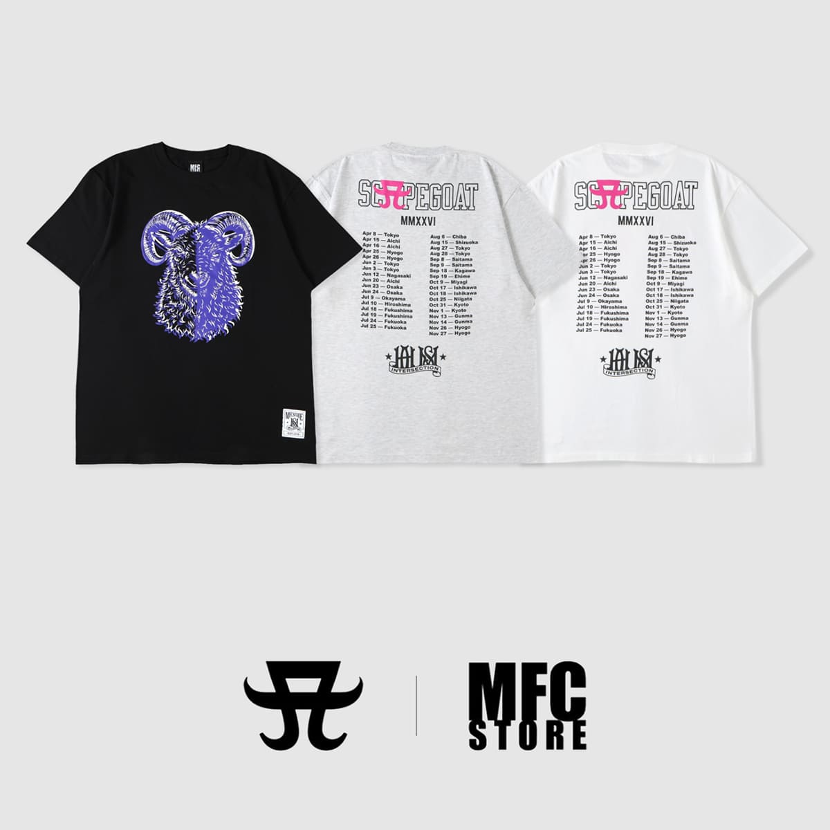 浜崎あゆみ SCAPEGOAT Tour Tシャツ　MFCコラボ限定　Mサイズ ayumi hamasaki × MFC STORE SCAPEGOAT TOUR S/S TEE | MFC STORE