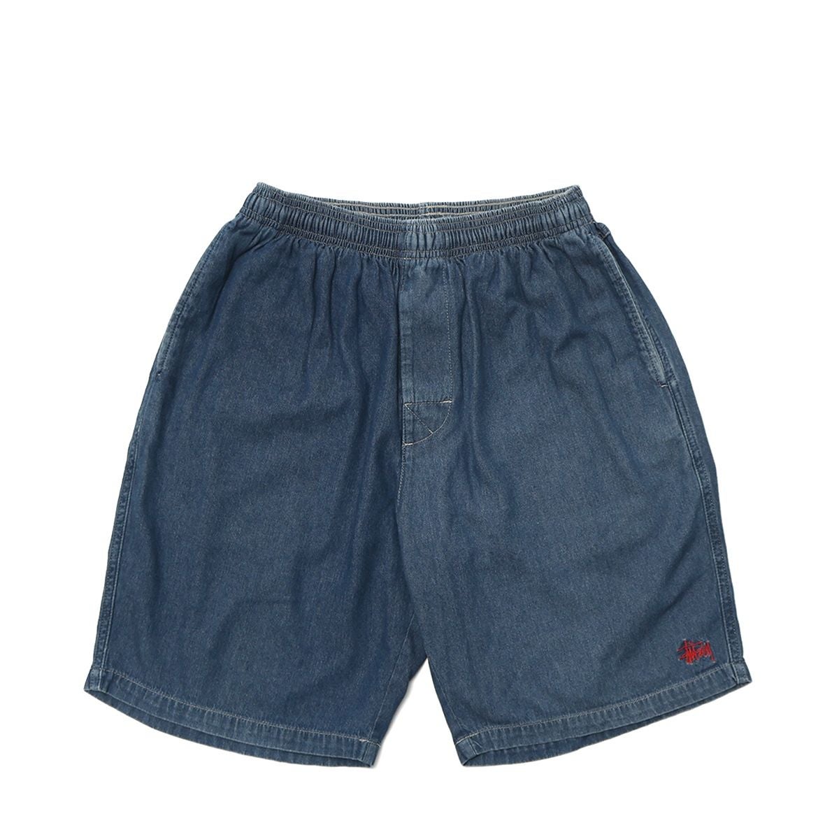 STUSSY ベロアショーツ 00s 90s Y2K Stussy 00s White-Tag Stock-Logo DENIM SHORTS NAVY / STS2146 | MFC