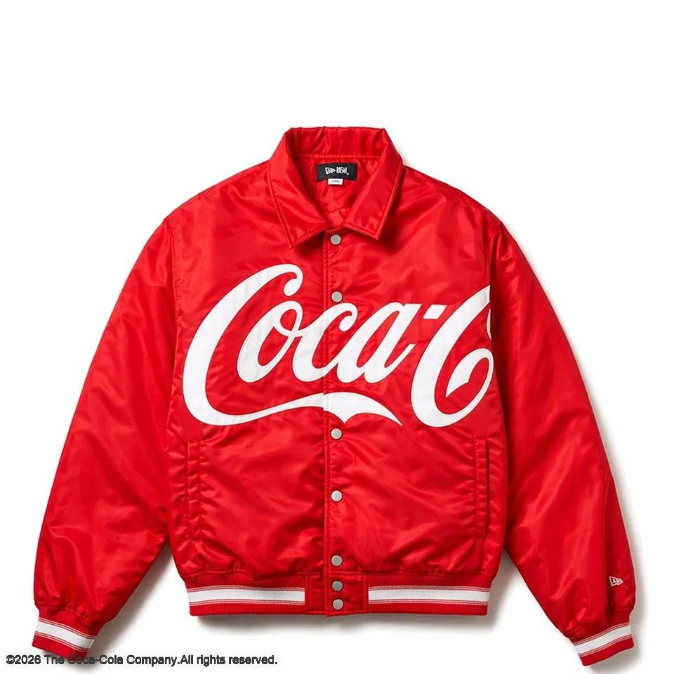 NEW ERA NYLON VARSITY JACKET Coca-Cola SCARLET【26AW】 | MFC STORE