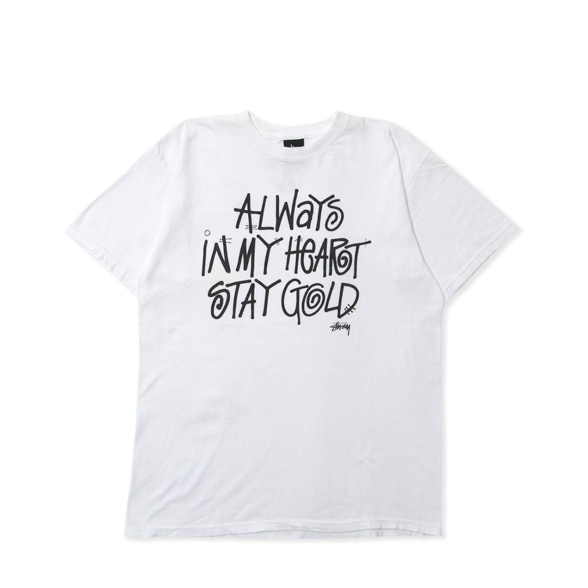 Stussy 10s AirJam 2012 Always In My Heart Stay Gold TEE WHITE