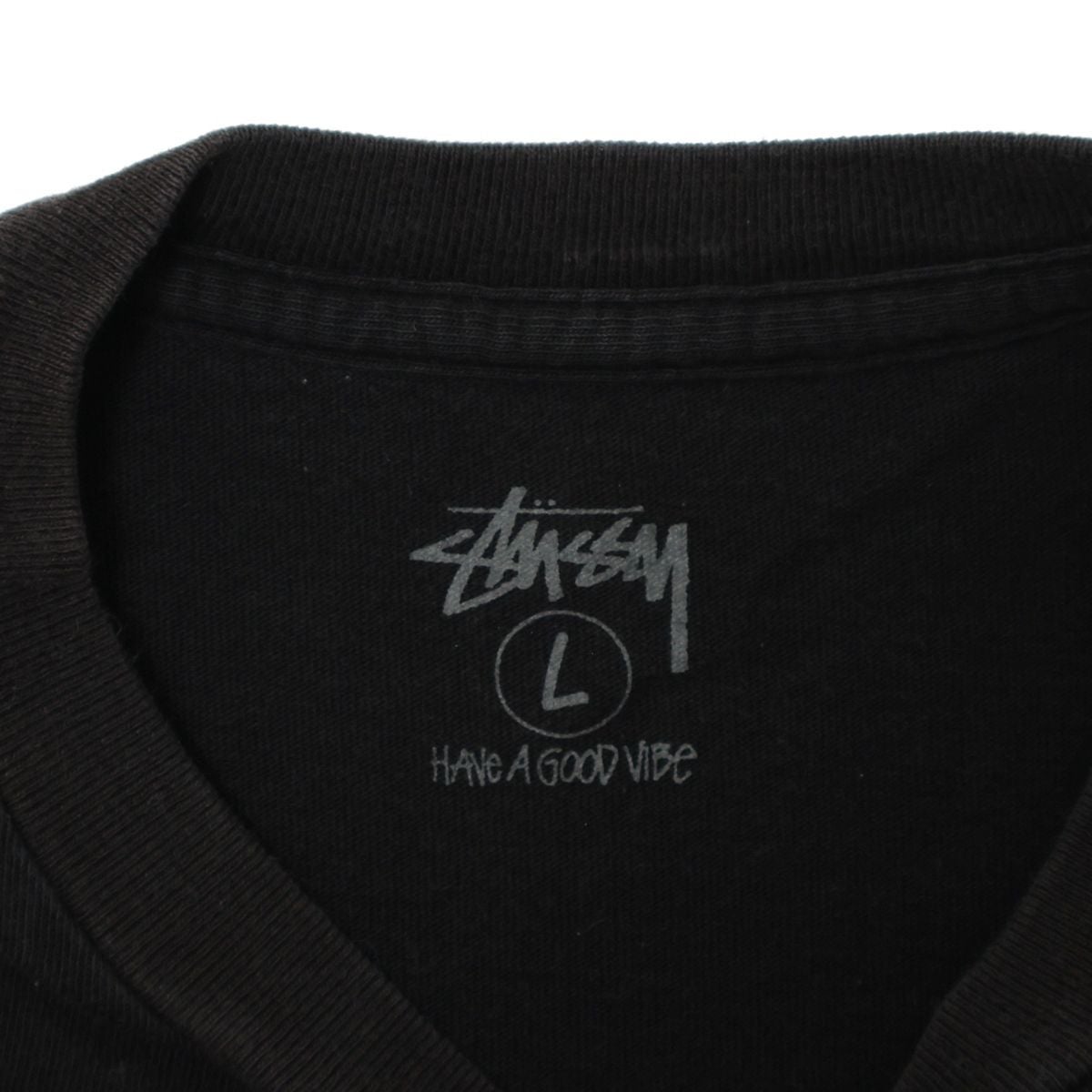 Stussy Printed-Tag Tower Records/No Music,No Life TEE BLACK