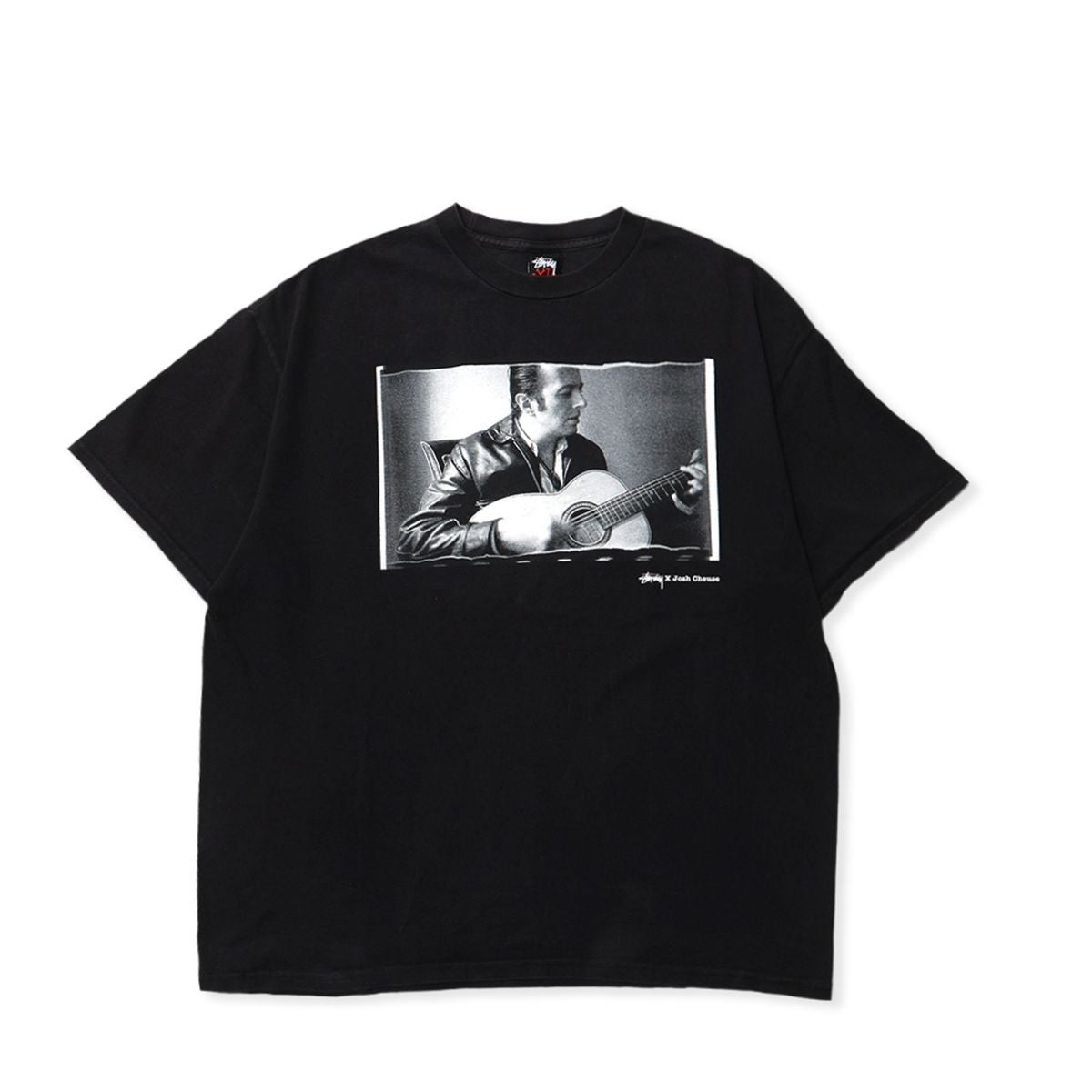 Stussy Black&Red-Tag Josh Cheuse/Joe Strummer TEE BLACK / STS2515