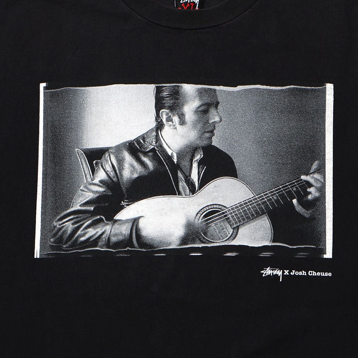 Stussy Black&Red-Tag Josh Cheuse/Joe Strummer TEE BLACK / STS2515