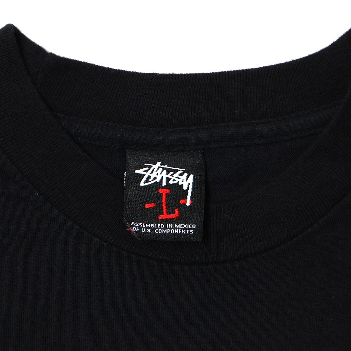 Stussy Black&Red-Tag Josh Cheuse/Liam Gallagher TEE BLACK