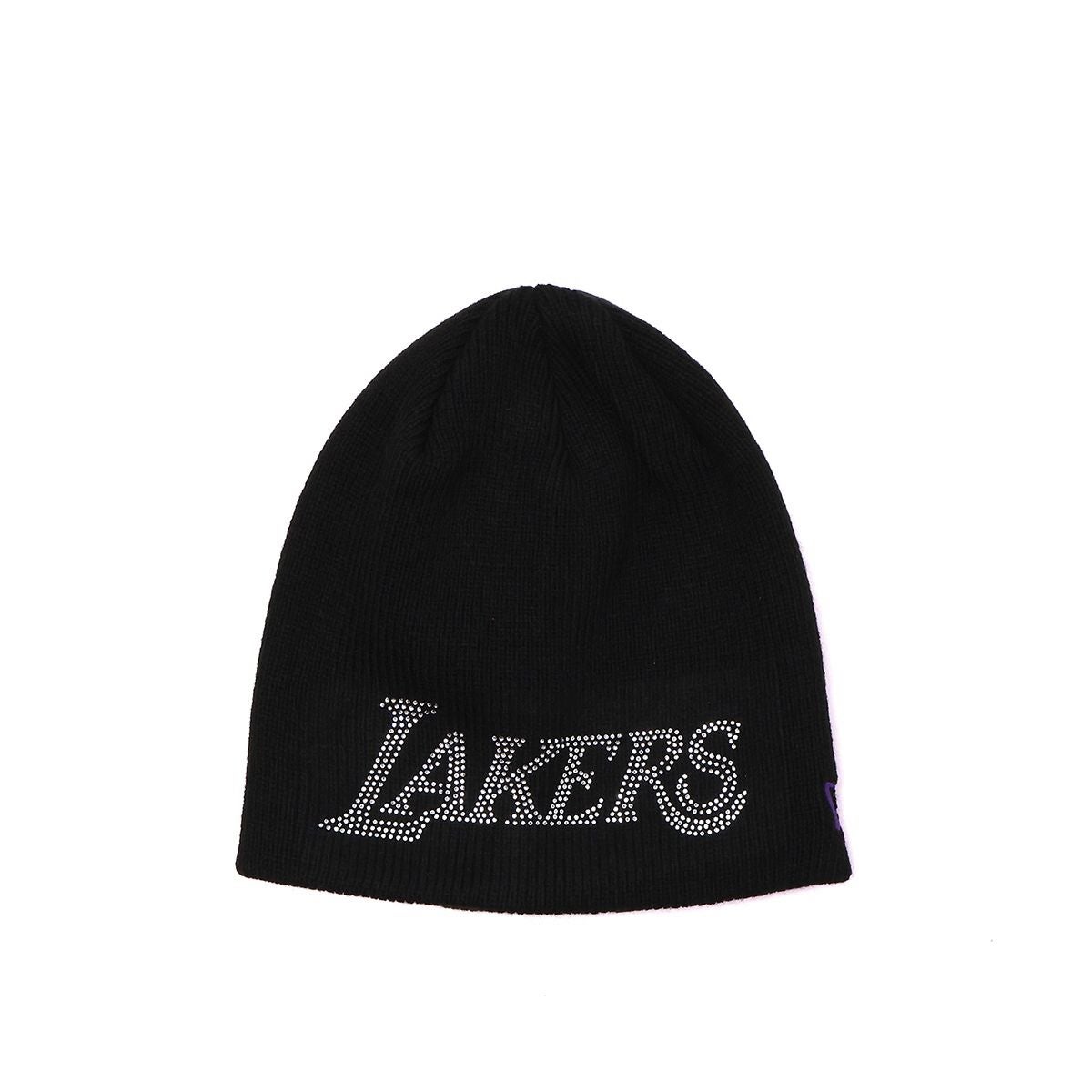 NEW ERA BASIC BEANIE LOS ANGELES LAKERS RHINESTONE BLK 【26AW